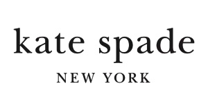 The Kate Spade logo, showing the text "kate spade" centered above "NEW YORK".