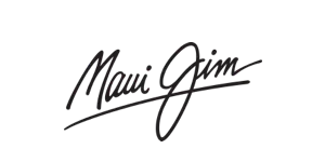 The Maui Jim logo, written in a dark gray cursive script signature style.