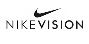 The official logo for Nike Vision, featuring the black swoosh symbol above the stylized text "NIKEVISION."